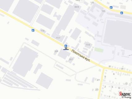 Билборд A в Хмельницком, 6х3  вул. Пілотська 77 схема