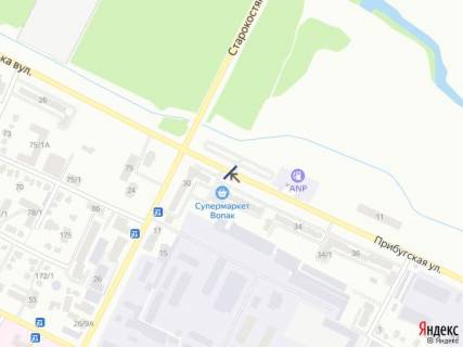 Білборд, Бігборд (Борд)  B у Хмельницькому, 6х3  вул. Прибузька, 32 схема