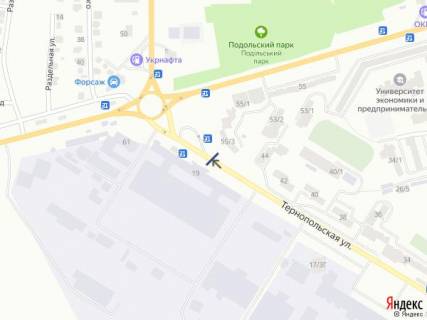 Білборд, Бігборд (Борд)  A у Хмельницькому вул. Тернопільська схема