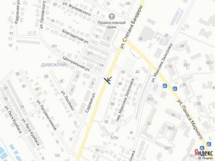 Билборд B в Хмельницком, 6х3  вул.Рибалко (Дивокрай) схема