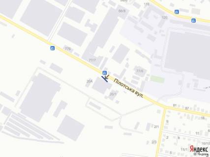 Билборд A в Хмельницком, 6х3  вул. Пілотська 77 схема