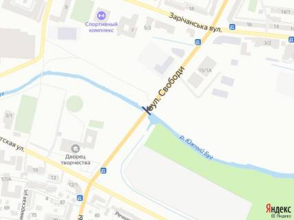 Билборд A в Хмельницком, 6х3  вул.Свободи, мост через р.П.Буг. неподалік: автосалон Ниссан (центр) схема