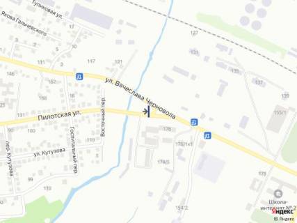 Билборд B в Хмельницком, 6х3  вул. Пілоцька схема