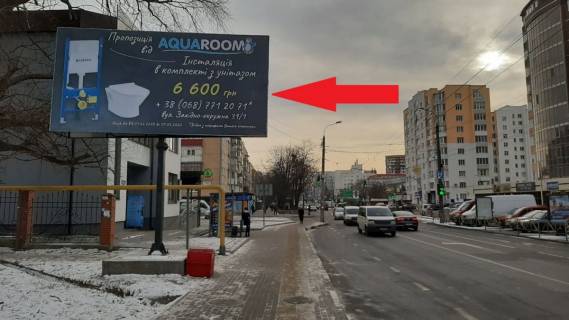 Билборд B в Хмельницком, 6х3  вул. Зарічанська-34(Сільпо) фото 1