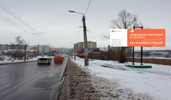 Билборд A в Хмельницком, 6х3  вул. П Мирного. Озерная фото 1