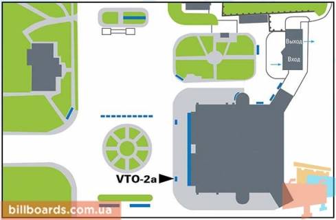 Ситилайт A в Одессе, 1,2х1,8  Ситилайт на входе в терминал схема
