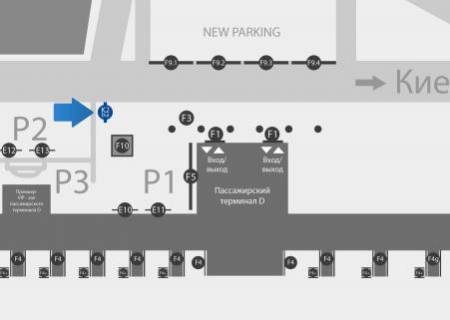 Бэклайт B в Борисполе Аэропорт схема