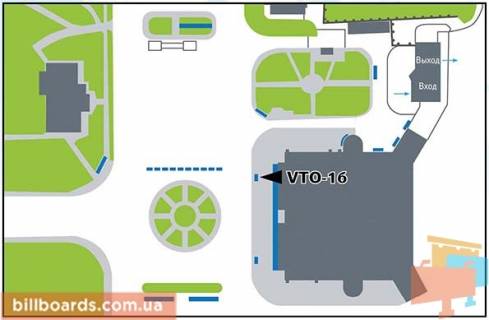 Ситилайт A в Одессе, 1,2х1,8  Ситилайт на входе в терминал схема