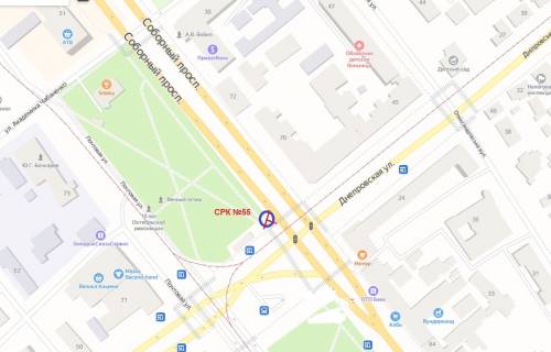 Призма A в Запорожье пр.Соборний — пл.Свободи (призматрон) - 8972 схема