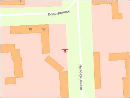 Білборд, Бігборд (Борд)  B у Запоріжжі вул.Новокузнецька, 27, м-н «Південний» - "Сільпо" , ст.Б схема