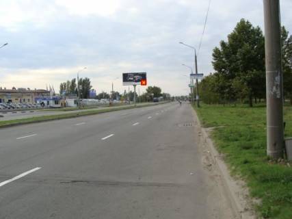 Билборд Р/П в Запорожье Набережна магістраль - вул.1-ша Московська, АЗС, рух до порту фото 1