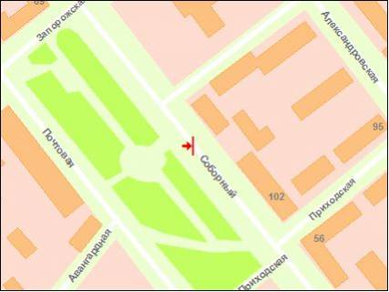 Сiтiлайт Р/П у Запоріжжі вул. Запорізька - вул. Пріходська схема