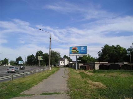 Билборд A в Запорожье, 6x3  ул. Украинская – ул. Стефанова, ст.А (в аэропорт) гаражи фото 1