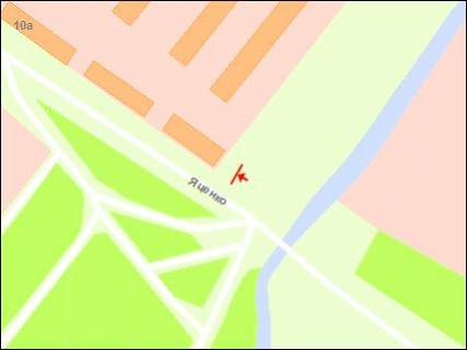 Билборд A в Запорожье вул.Козача — навпроти Парка Перемоги, ст.А схема