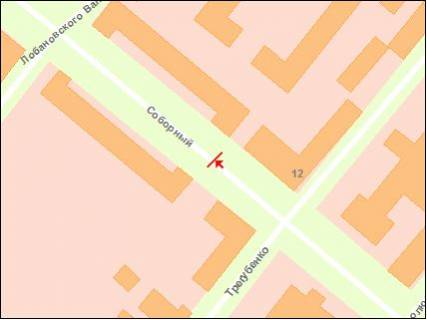 Ситилайт Р/П в Запорожье вул. Трегубенка — вул. Лобановського схема