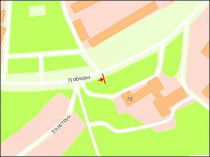 Билборд A в Запорожье вул.Перемоги,97, ст.А схема