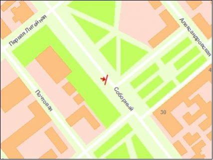 Сiтiлайт Р/П у Запоріжжі вул. Перша Ливарна - пл. Університетська схема