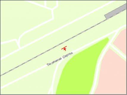 Білборд, Бігборд (Борд)  A у Запоріжжі Тюленіна Сергія вул схема