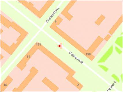 Ситилайт Р/П в Запорожье, 1.8x1.2  вул. Сталеварів — вул. Маяковського схема