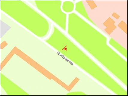 Билборд A в Запорожье Набережна магістраль – вул.Українська, рух до порту, права площина схема