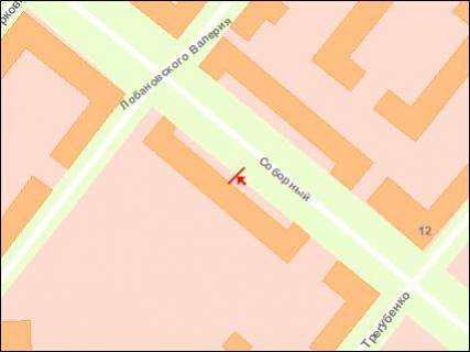 Ситилайт B в Запорожье, 1.8x1.2  пр. Соборний — вул. Трегубенка, №3 схема