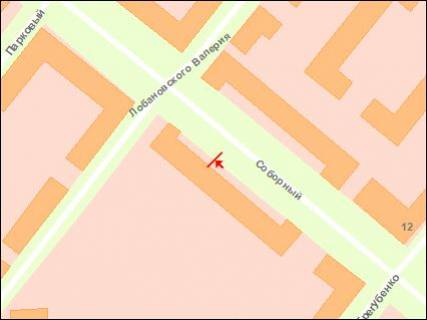 Ситилайт B в Запорожье, 1.8x1.2  пр. Соборний — вул. Трегубенка, №2 схема