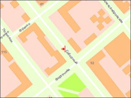 Ситилайт Р/П в Запорожье, 1.8x1.2  вул. І.Франка — вул. Фортечна схема