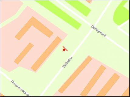 Билборд B в Запорожье Победы ул схема