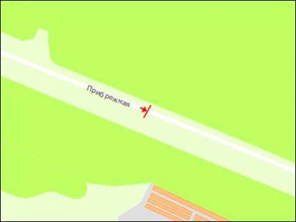 Білборд, Бігборд (Борд)  B у Запоріжжі Набережна магістраль  – бульв.Центральний, рух до вокзалу схема