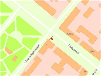 Беклайт B у Запоріжжі, 3x4  Соборний ін схема