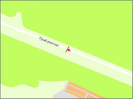 Билборд Р/П в Запорожье Прибрежная м схема