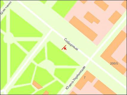 Ситилайт B в Запорожье, 1.8x1.2  пр. Соборний — навпроти готелю "Дніпро",№1  схема