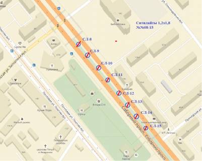 Ситилайт Р/П в Запорожье, 1.8x1.2  вул. Запорізькая — вул. Приходська схема