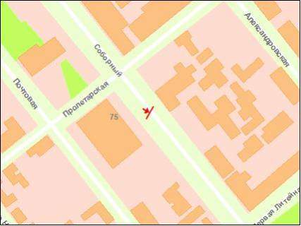 Ситилайт Р/П в Запорожье вул. Пролетарська — вул. Перша ливарна схема