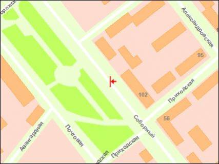 Ситилайт Р/П в Запорожье, 1.8x1.2  вул. Запорізька — вул. Приходська схема