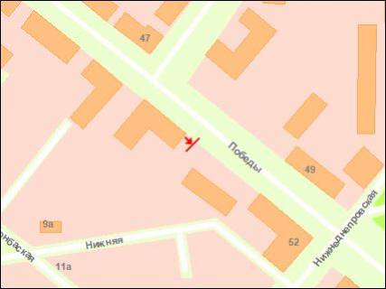 Билборд A в Запорожье вул.Перемоги-вул.Паркова, №2, ст.А схема