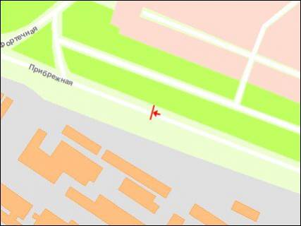 Билборд Р/П в Запорожье Набережна магістраль - вул.1-ша Московська, АЗС, рух до порту схема