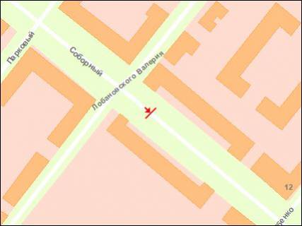 Ситилайт Р/П в Запорожье, 1.8x1.2  вул. Трегубенка — вул. Лобановського схема