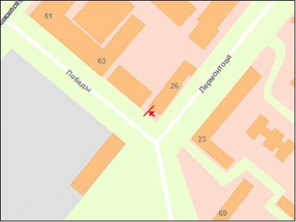 Призма A в Запорожье вул.Перемоги-вул.В.Зайцева (Лермонтова), ст.А (призматрон) - 251890 схема