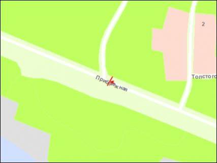 Билборд Р/П в Запорожье Набережна магістраль – АЗС Укртатнафта, автосалон "Міцубісі", рух до порту схема