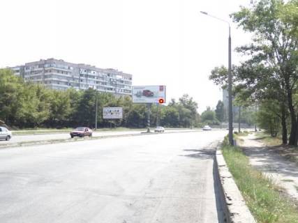Білборд, Бігборд (Борд)  B у Запоріжжі Набережна магістраль - вул.Анатолія Чаботенка, автосалон "Альфа Плюс", рух до вокзалу Фото 1