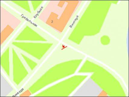 Билборд A в Запорожье вул.Гребельна - р-н Правобережного пляжу, ДГЕС, ст.А (призматрон) схема