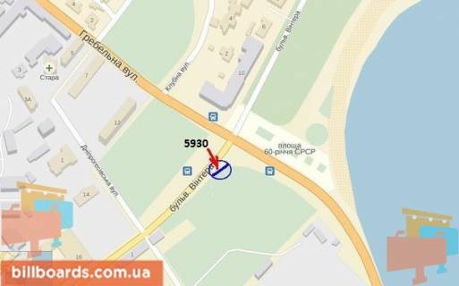 Призма A в Запорожье бул.Вінтера - вул.Гребельна, ст.А - 5930 схема