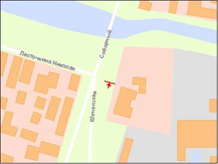 Билборд A в Запорожье Соборный пр схема