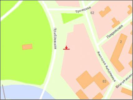 Білборд, Бігборд (Борд)  B у Запоріжжі прибережна м схема