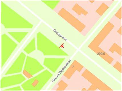 Ситилайт B в Запорожье, 1.8x1.2  пр. Соборний — навпроти готелю "Дніпро",№2  схема