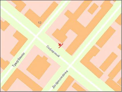 Бэклайт B в Запорожье Соборный пр схема