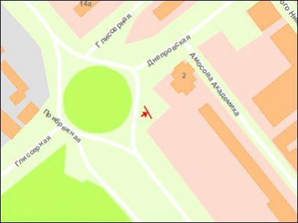 Білборд, Бігборд (Борд)  A у Запоріжжі Набережна магістраль — вул.Дніпровська, (права площина) схема