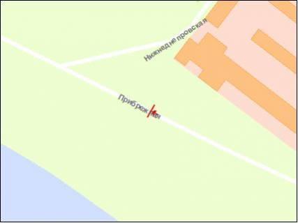 Призма Р/П в Запорожье Набережна магістраль  – вул.Нижнедніпровська(призматрон), рух до порту - 251998 схема