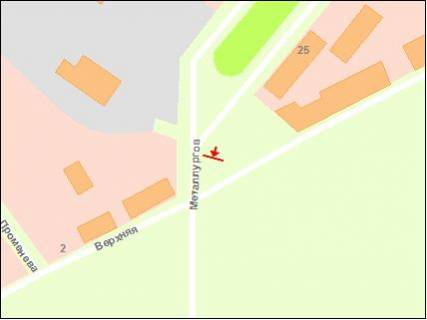 Билборд B в Запорожье Металлургов пр схема